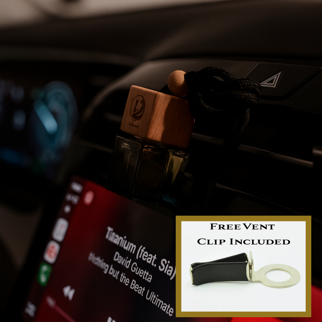 Premium car perfume diffuser by Luxavi inside vehicle interior 