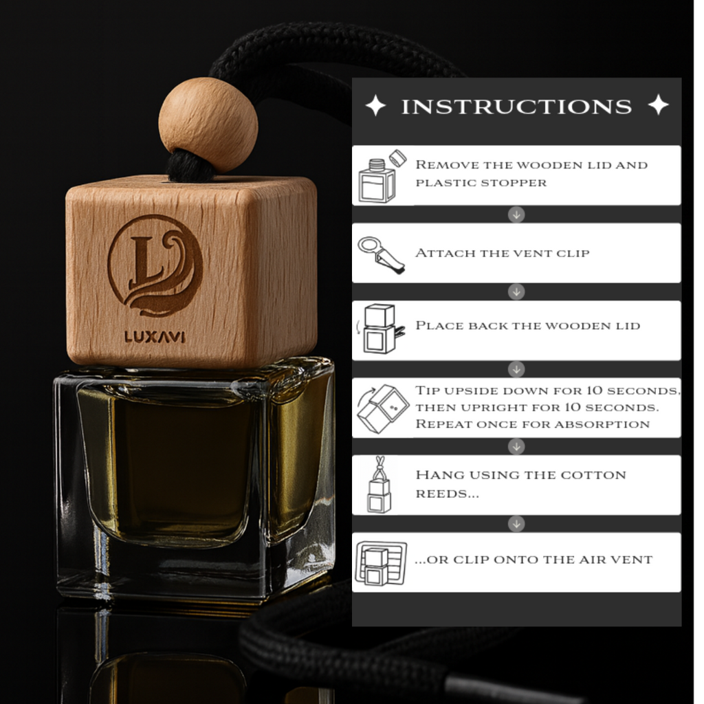 Glam Luxe Collection – Set of 3 Luxury Car Diffusers (8ml each)