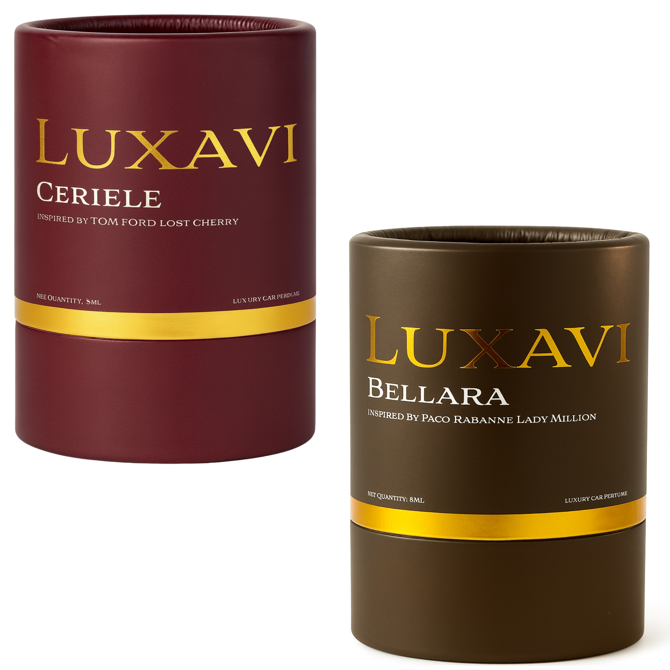 The Glamour Pair – Set of 2 Luxury Car Diffusers (8ml each) - Luxavi