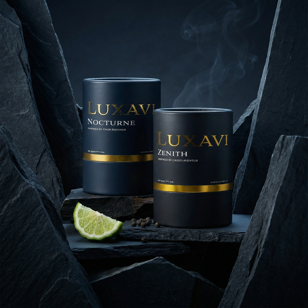 Luxavi Power Duo car diffuser set – close up of both premium fragrances
